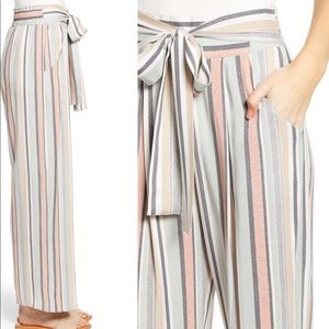 Striped pastel pants